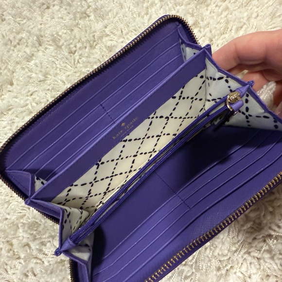 Like new!  Kate Spade Purple Lena Wallet